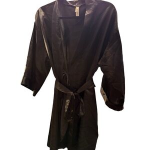 Adore Me Black Satin Loungewear